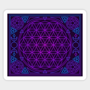 Flower of Life Tapestry Sticker